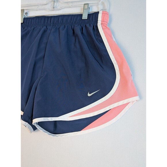 Nike Dri Fit Women's M Athletic Shorts Tennis Tempo Running Blue Pink - Picture 2 of 10